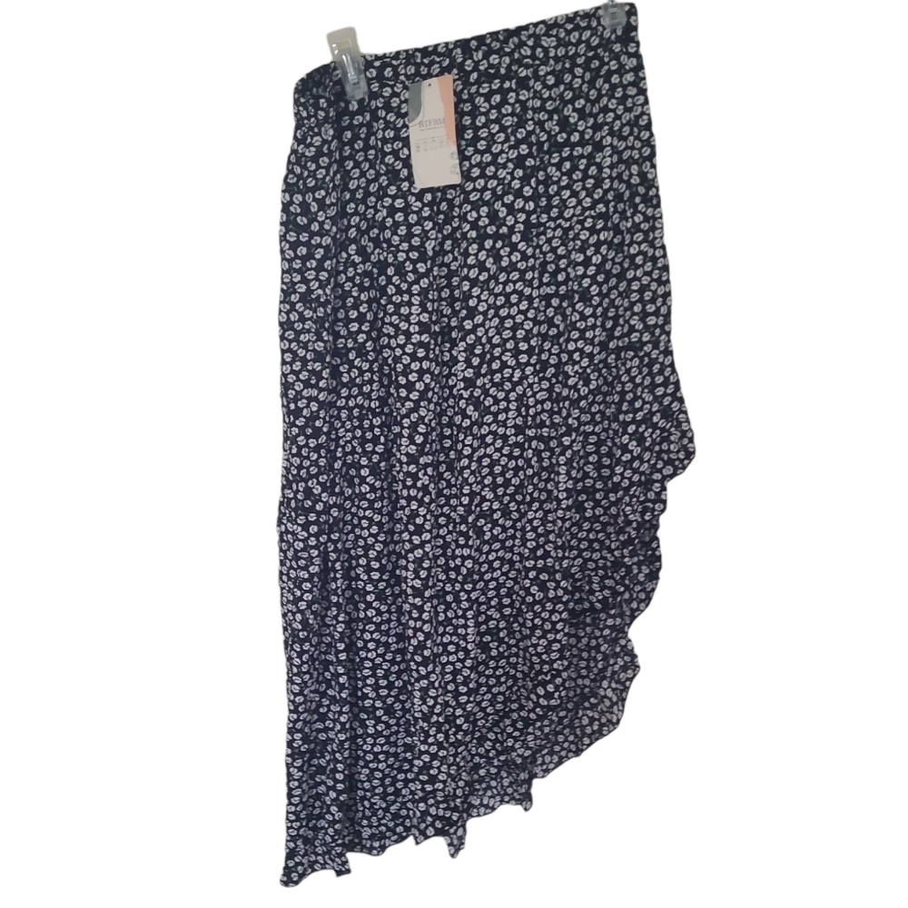 Btfbm Women 2023 Summer Spring Boho Long Skirts Dress Floral Print Elastic Waist